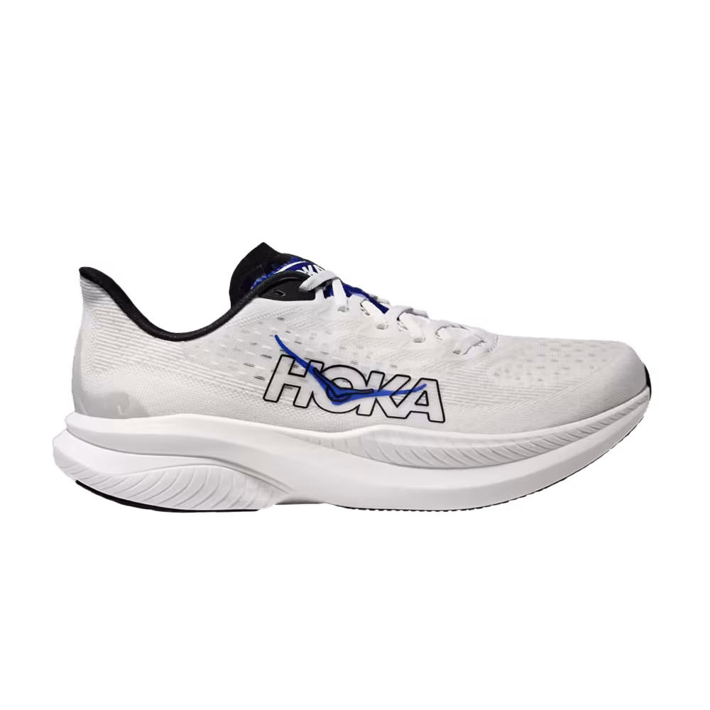 HOKA Mach 6 White Ultramarine