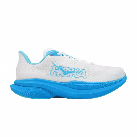 HOKA Mach 6 Wide 'White Skyward Blue'