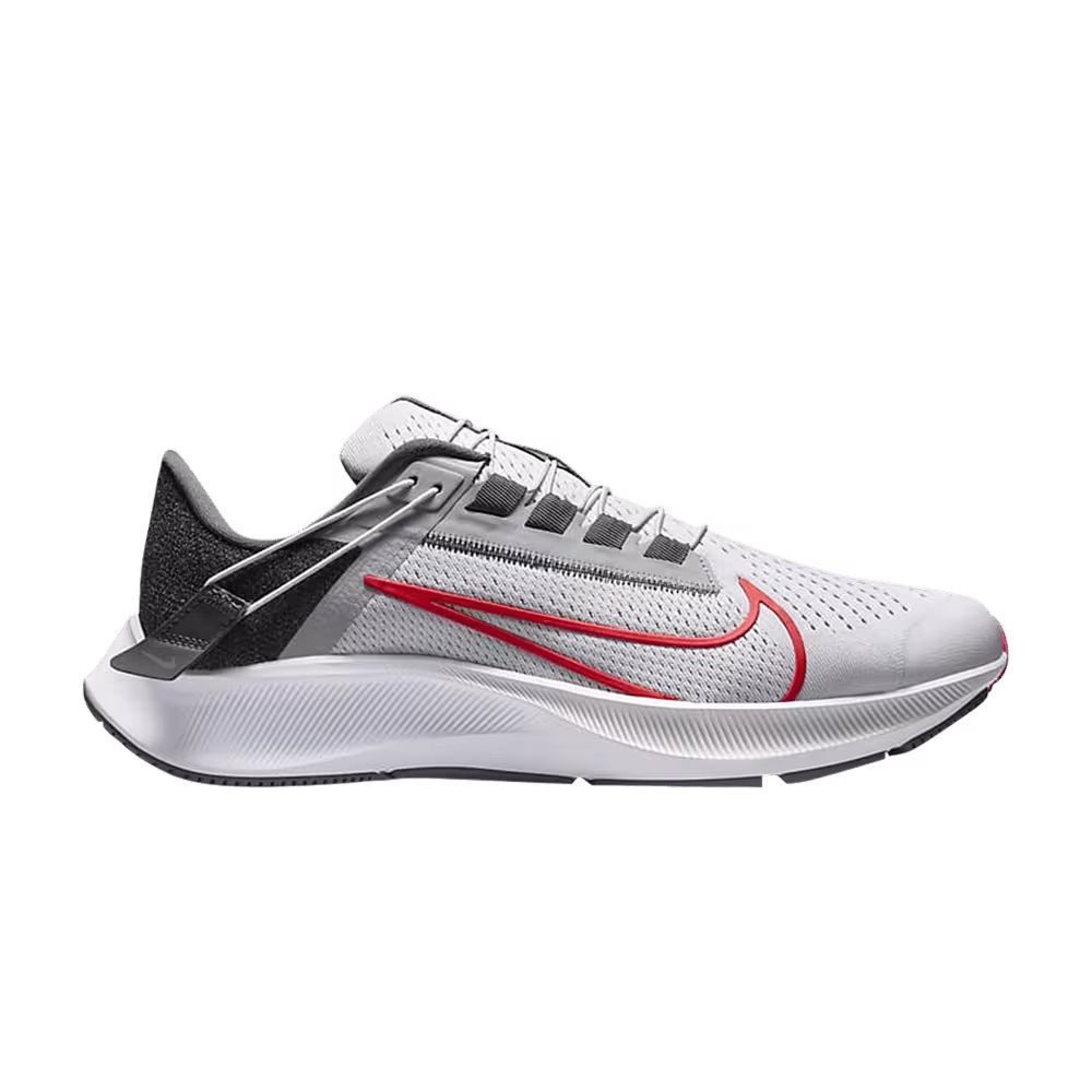 Nike Air Zoom Pegasus 38 FlyEase Extra Wide Pure Platinum Chile Red