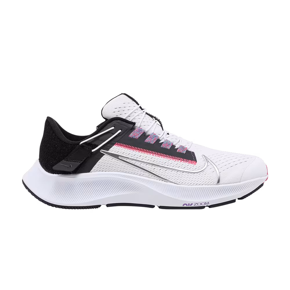 Nike Women's Air Zoom Pegasus 38 FlyEase White Metallic Silver