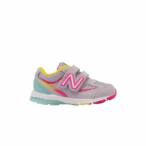 New Balance 888v2 Hook & Loop Toddler Wide 'Grey Rainbow'