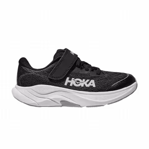 HOKA Rincon 4 Little Kids 'Black White'
