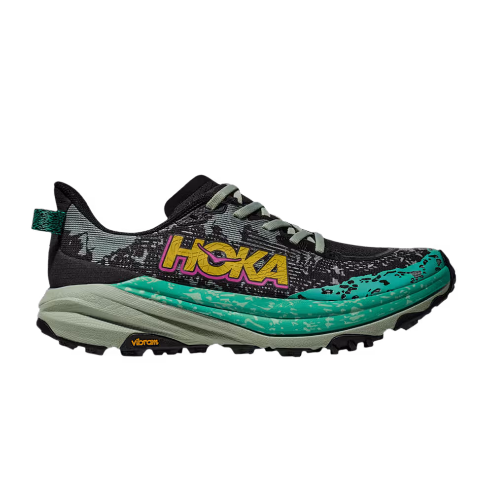 HOKA Women's Speedgoat 6 Black Aloe Vera