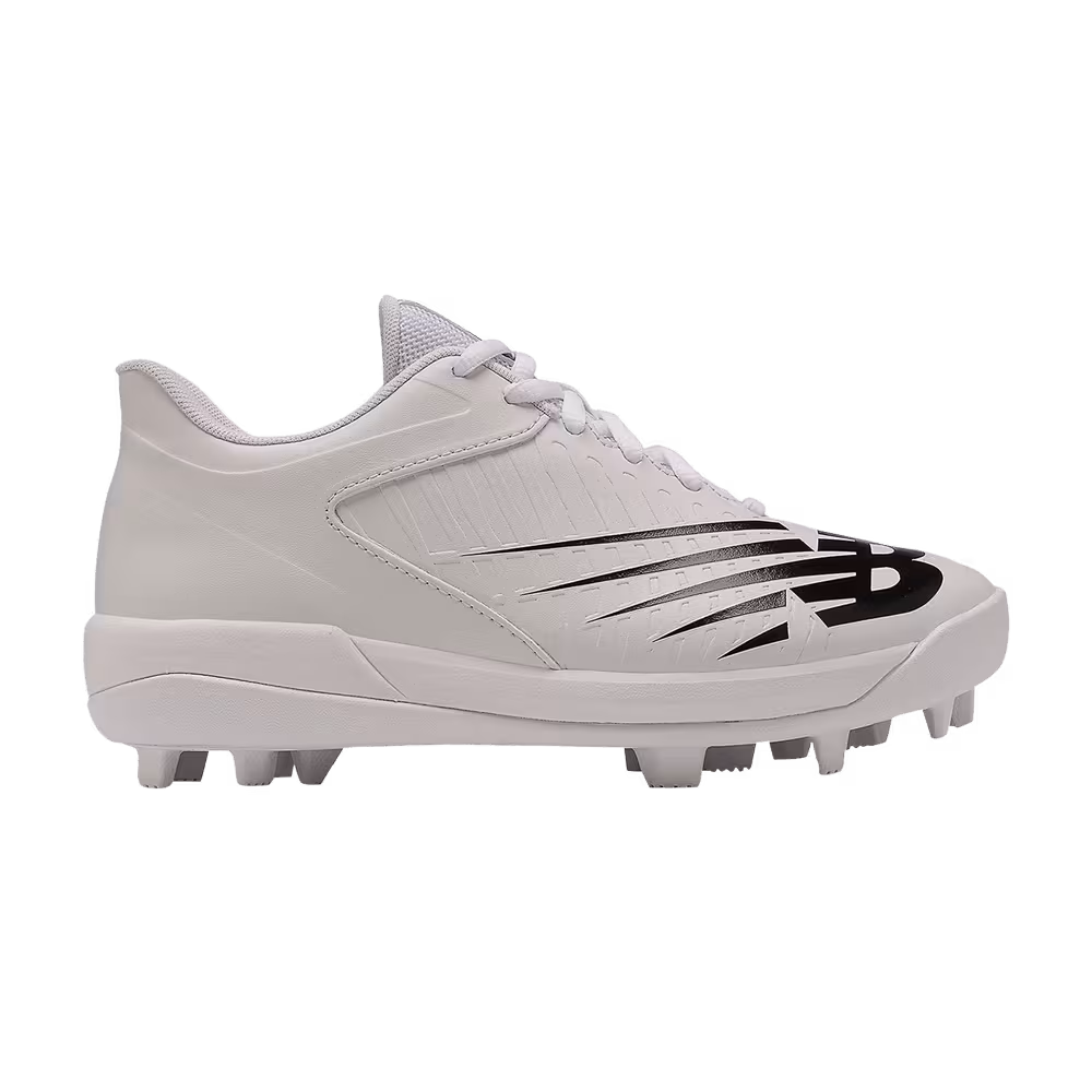 New Balance 4040v6 Big Kid Wide Rubber Molded - White Black