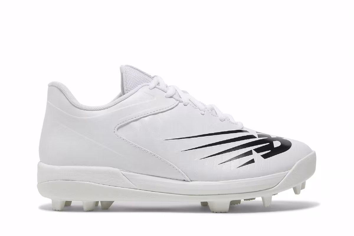 New Balance 4040v6 Big Kid Rubber Molded - White Black, view 2