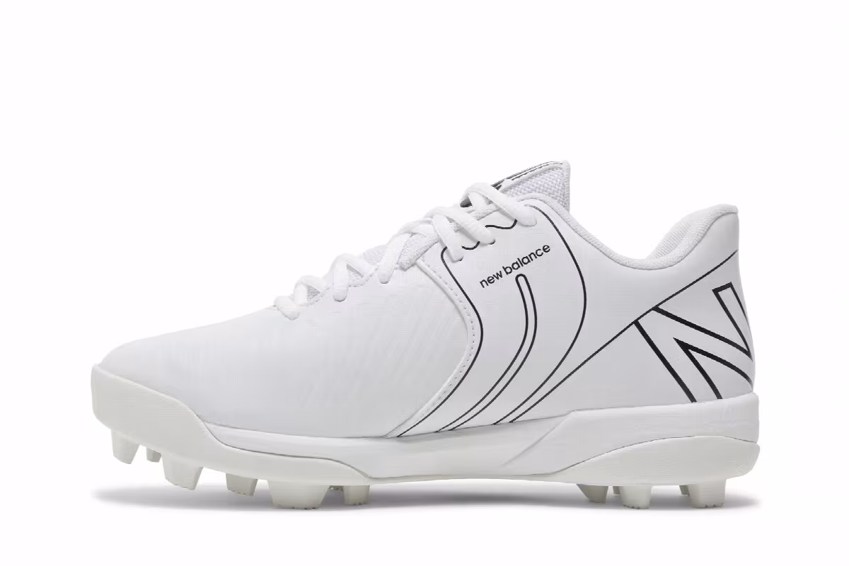 New Balance 4040v6 Big Kid Rubber Molded - White Black, view 4