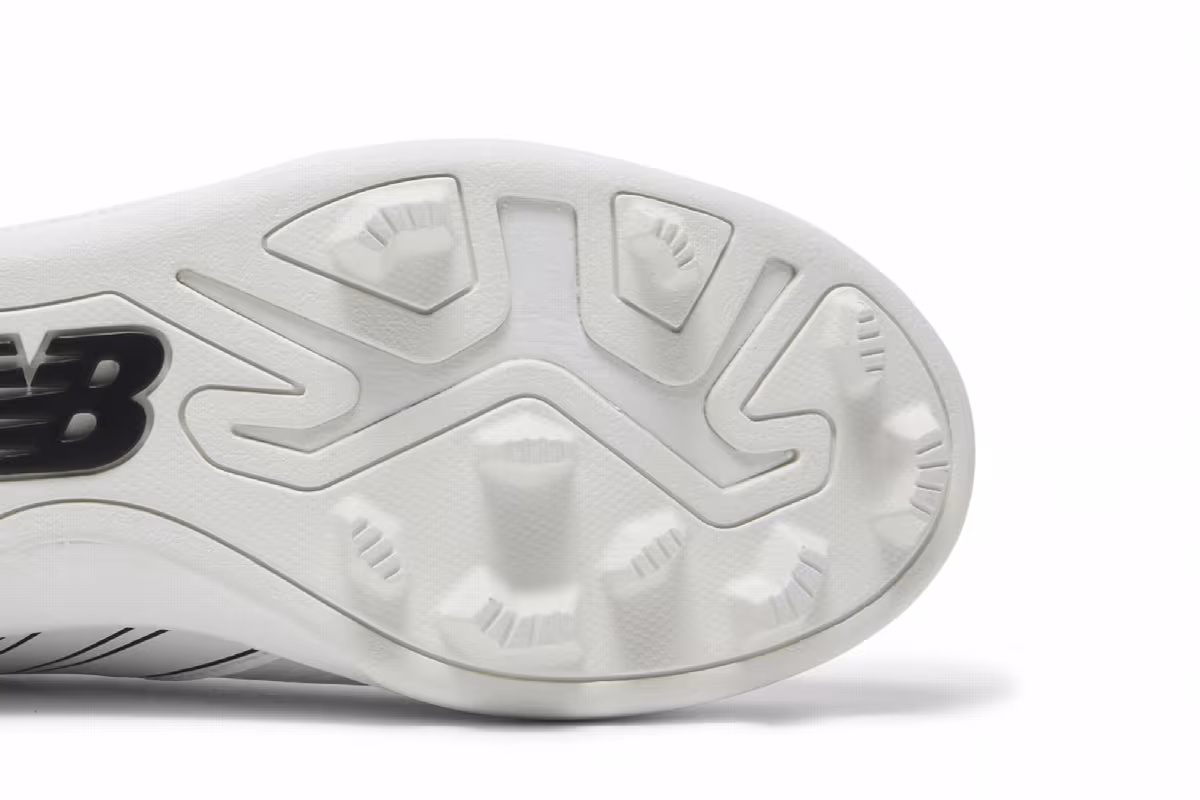 New Balance 4040v6 Big Kid Rubber Molded - White Black, view 6