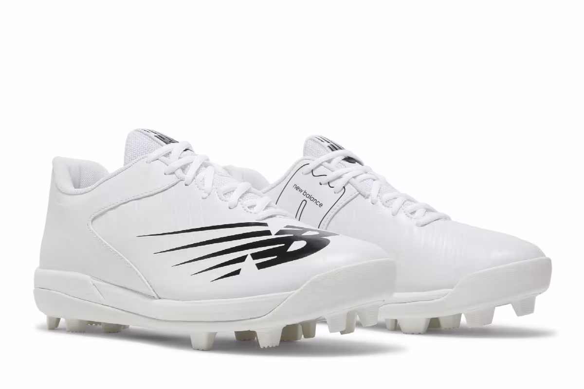 New Balance 4040v6 Big Kid Rubber Molded - White Black, view 9