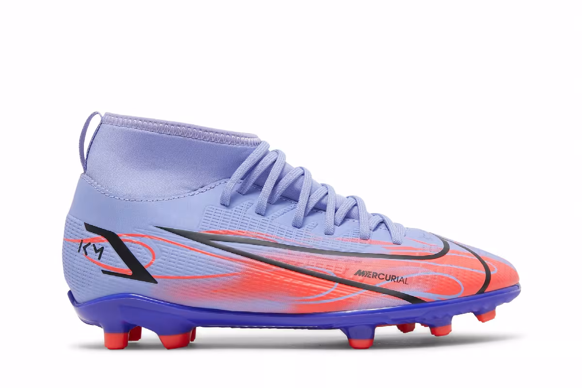 Nike Kylian Mbappé x Mercurial Superfly 8 Club MG GS Flames, view 2
