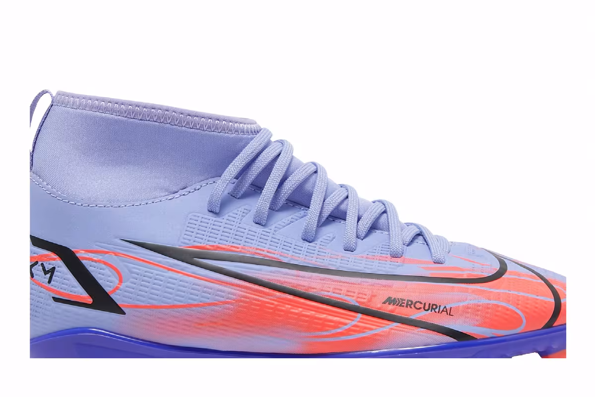 Nike Kylian Mbappé x Mercurial Superfly 8 Club MG GS Flames, view 3