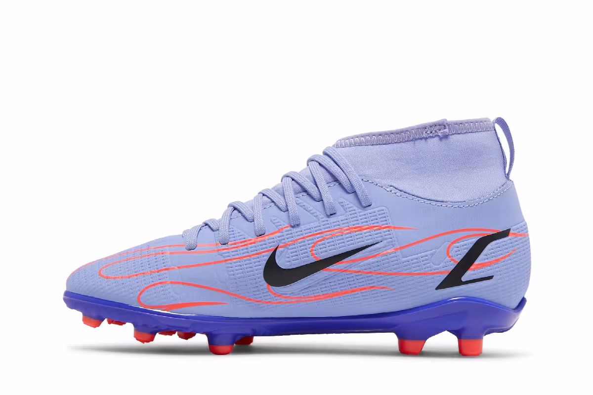 Nike Kylian Mbappé x Mercurial Superfly 8 Club MG GS Flames, view 4