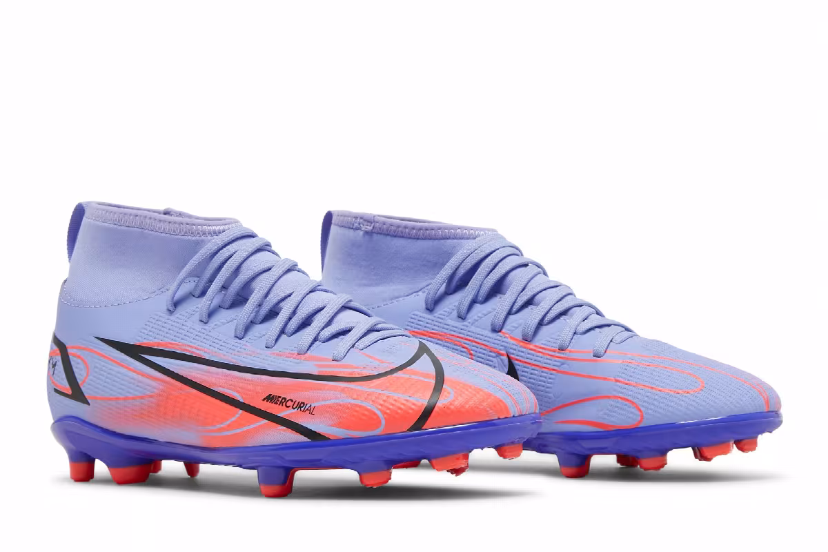 Nike Kylian Mbappé x Mercurial Superfly 8 Club MG GS Flames, view 9