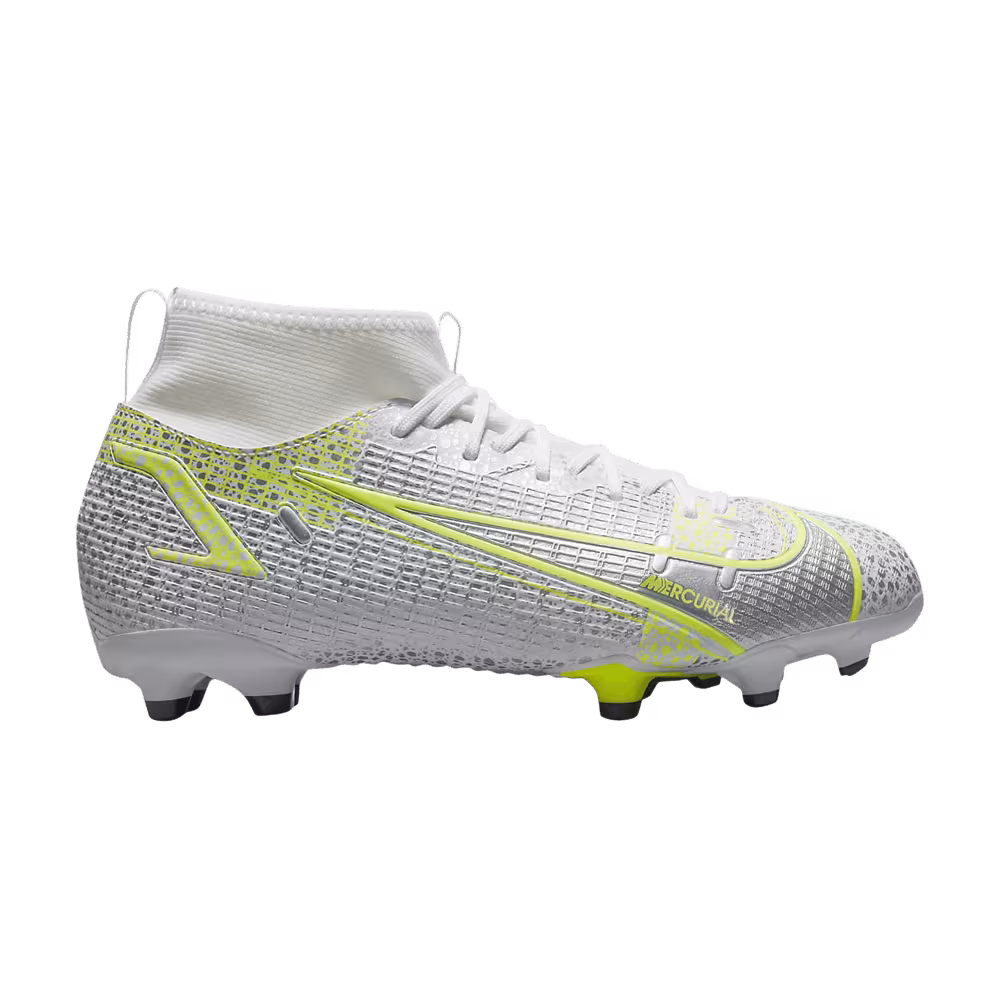 Nike Mercurial Superfly 8 Academy MG GS Metallic Silver Volt