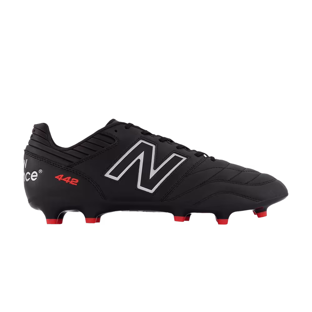 New Balance 442v2 Pro FG 2E Wide Black Silver