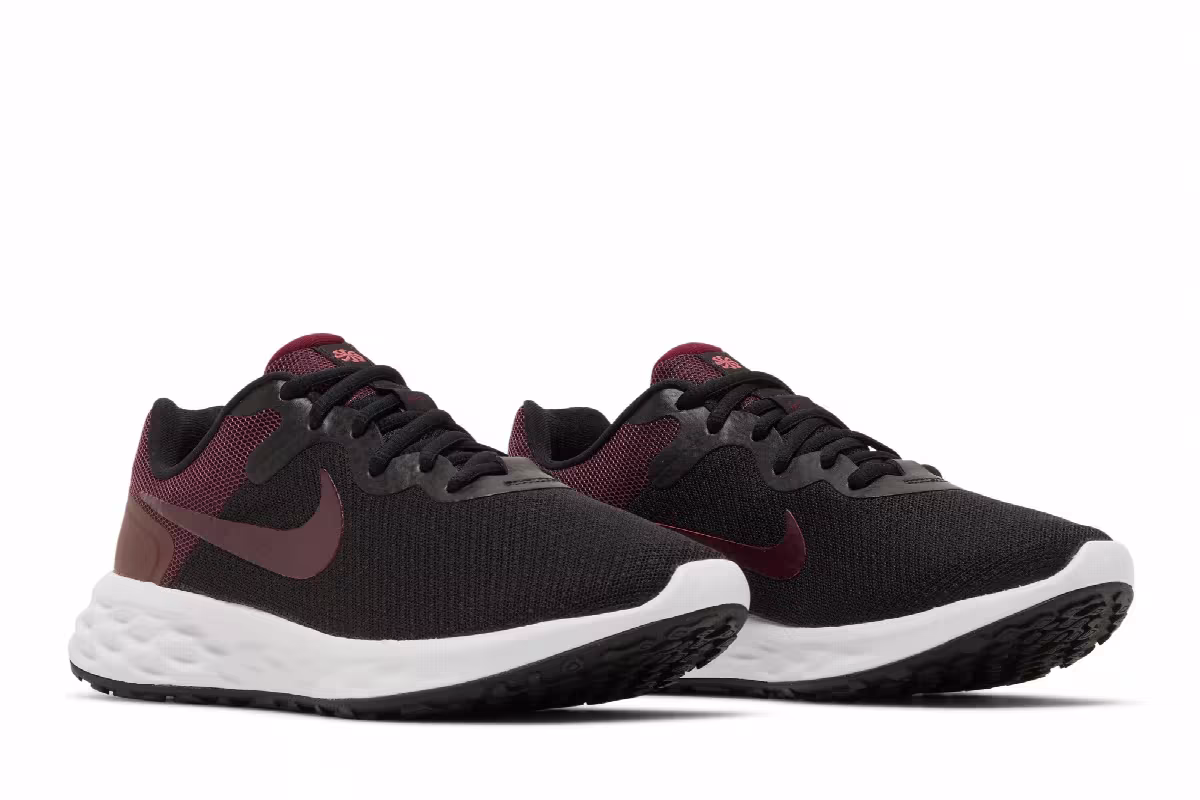 Nike Women's Revolution 6 Next Nature Black Dark Beetroot, view 9