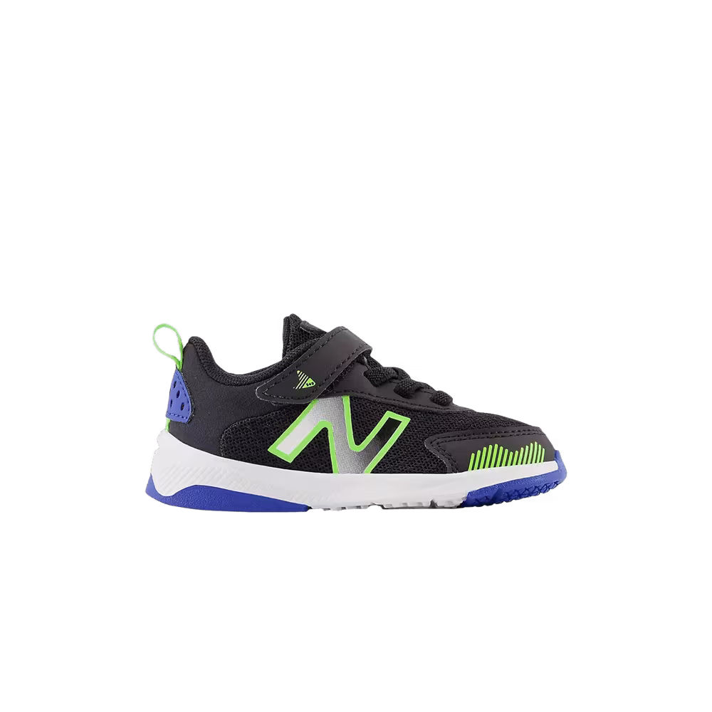 New Balance 545 Bungee Lace Toddler Wide Black Pixel Green