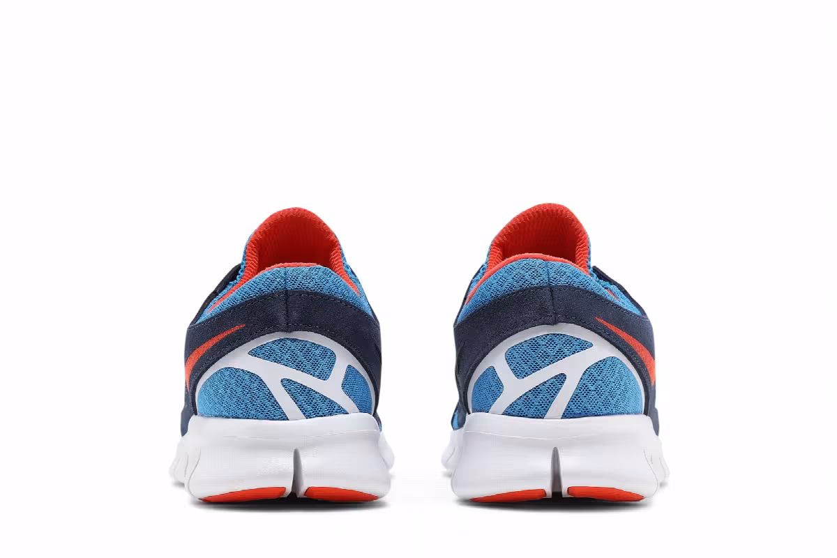 Nike Free Run 2 Light Photo Blue Orange, view 7