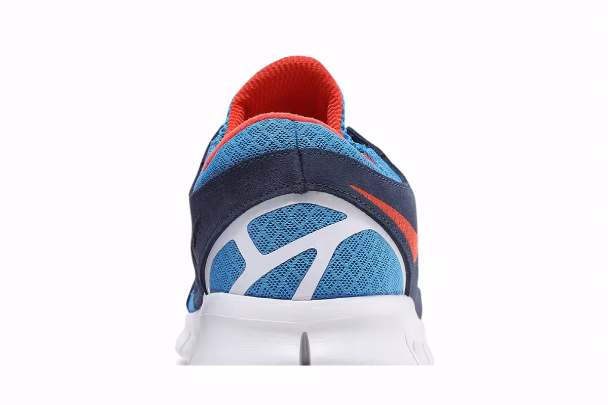 Nike Free Run 2 Light Photo Blue Orange, view 8