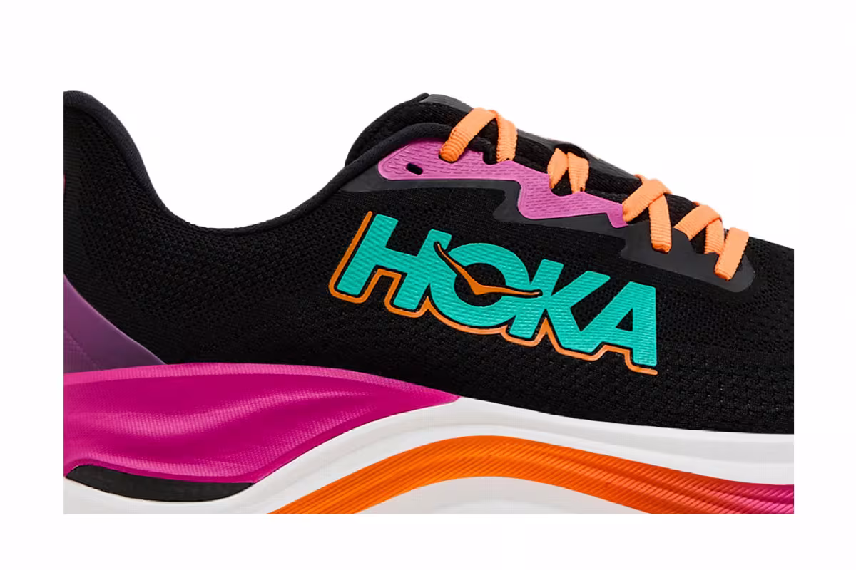 HOKA Skyward X Black Electric Aqua, view 3