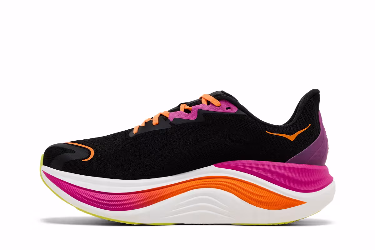 HOKA Skyward X Black Electric Aqua, view 4