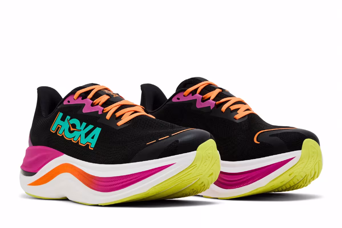 HOKA Skyward X Black Electric Aqua, view 9
