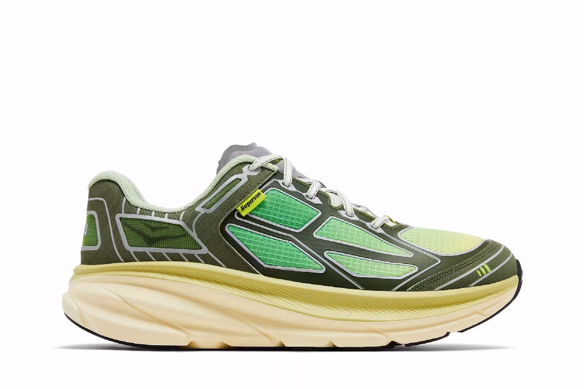 Supervsn x HOKA Clifton One9 Mantis Green, view 2