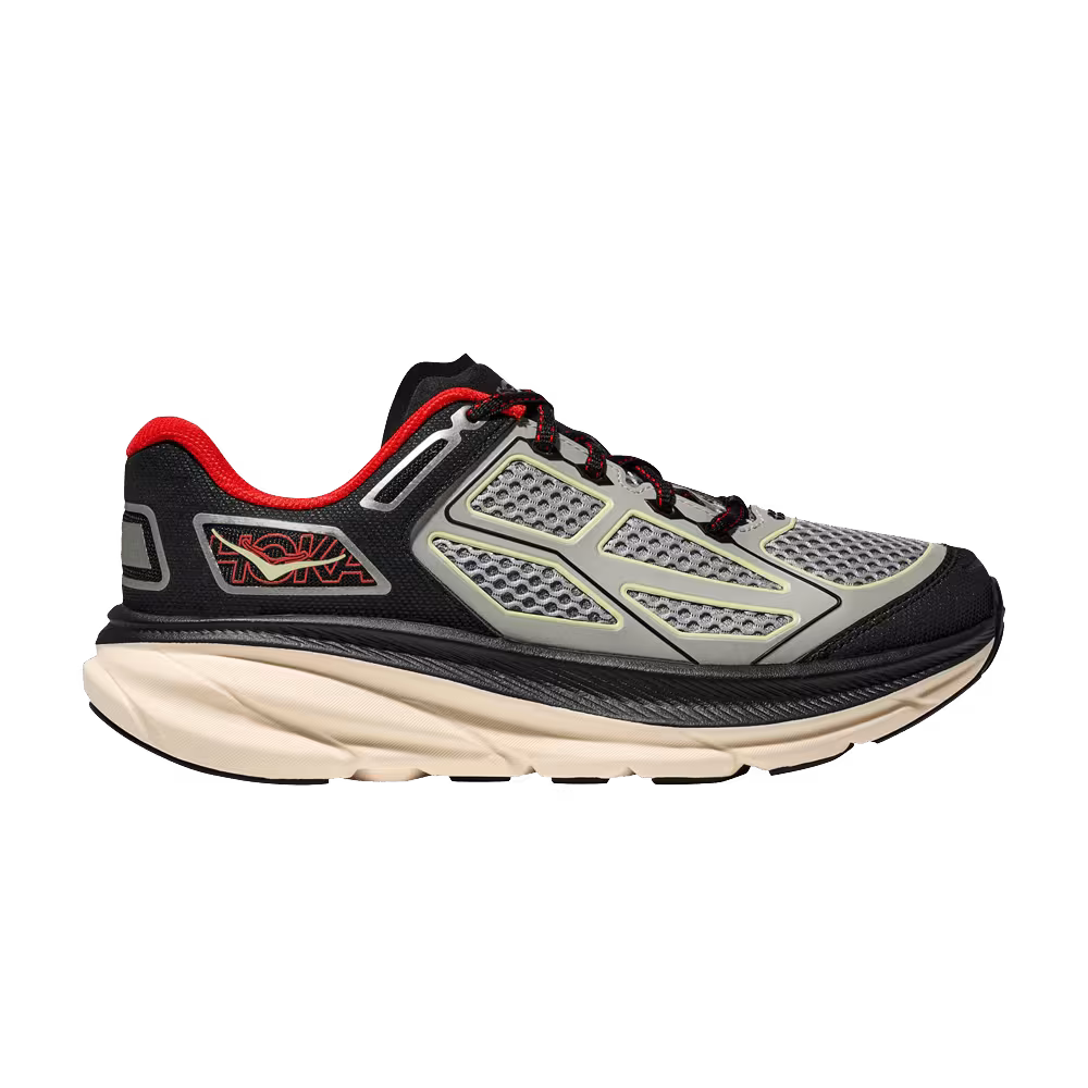 HOKA Clifton One9 Grey Black Habanero