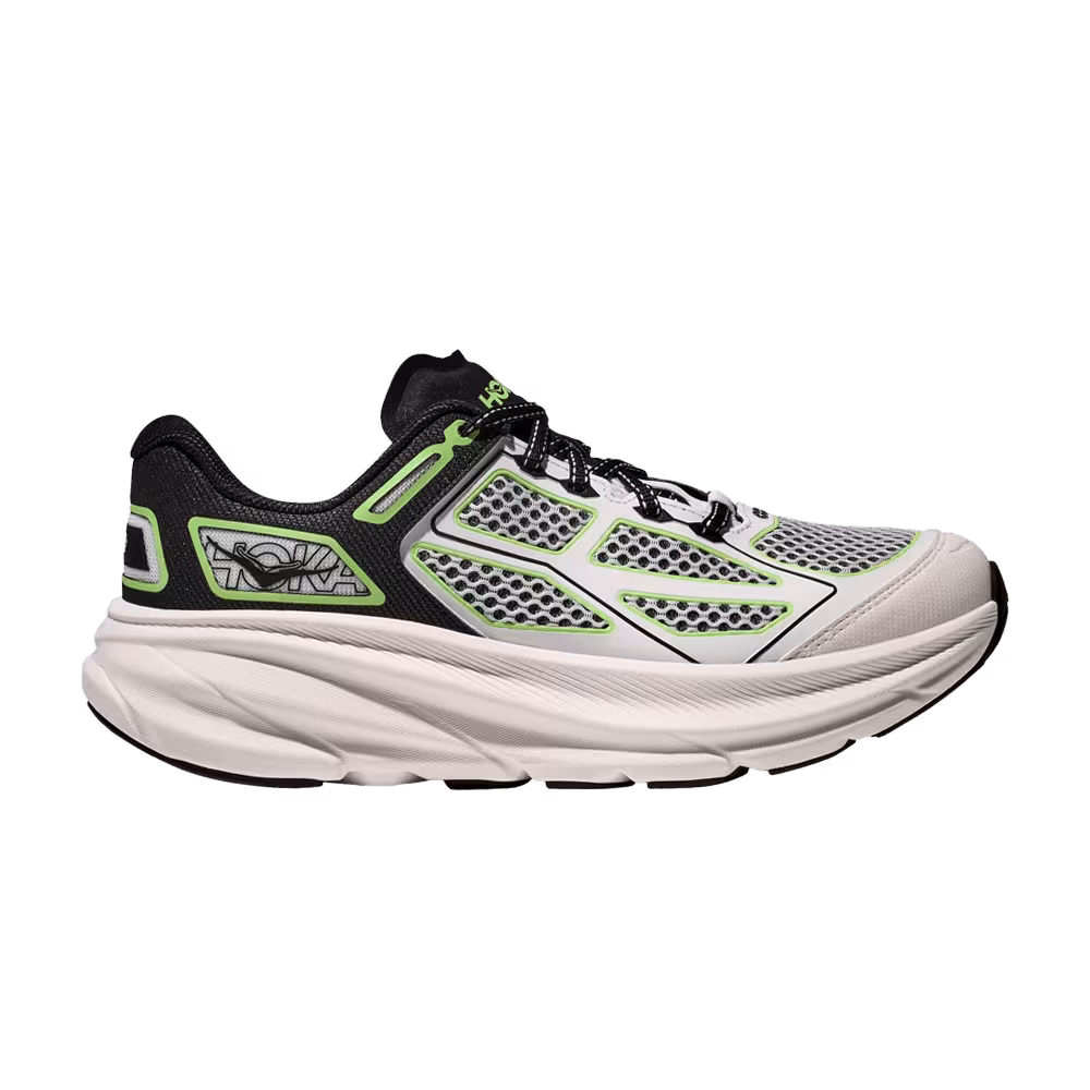 HOKA Clifton One9 White Black Green