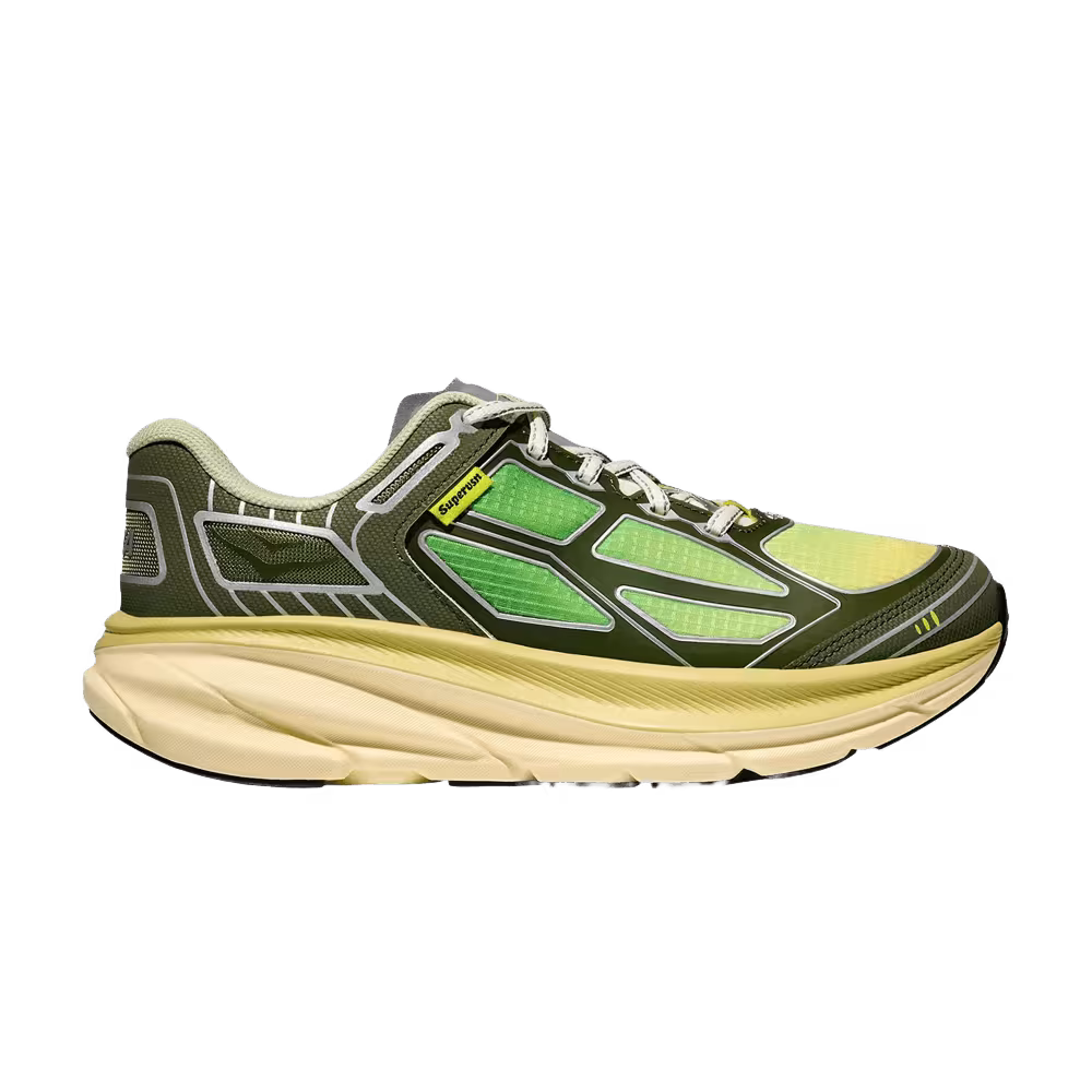 Supervsn x HOKA Clifton One9 Neon Gold