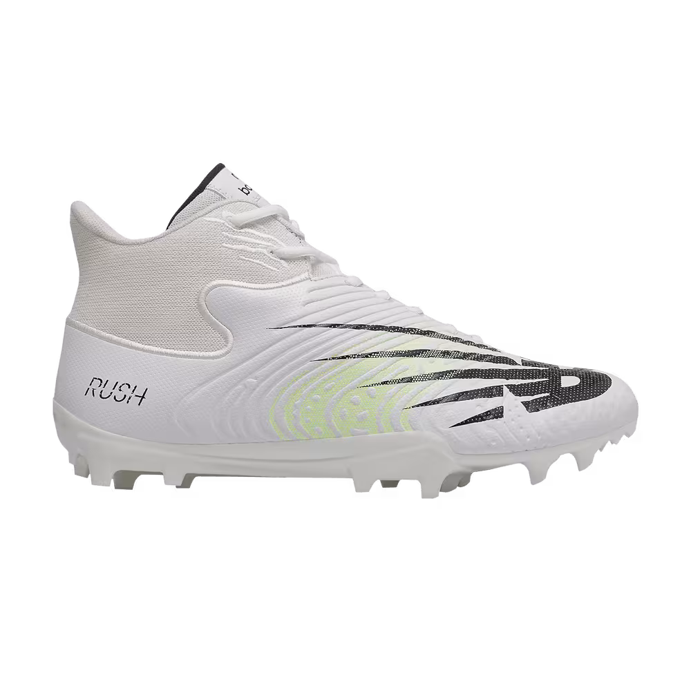 New Balance RushV3 Mid 2E Wide White Bleached Lime Glow