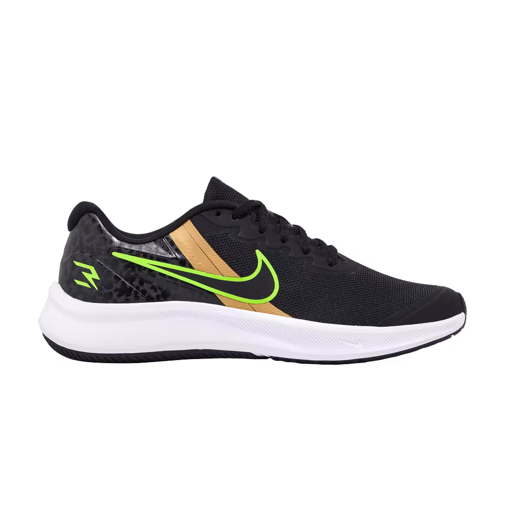 Nike Star Runner 3 RW GS Black Action Green