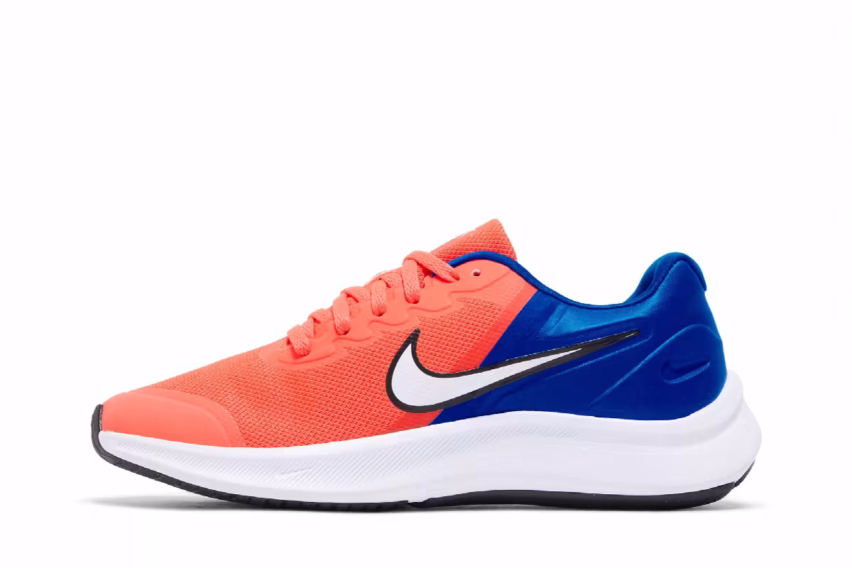 Nike Star Runner 3 GS Bright Crimson Racer Blue, view 4