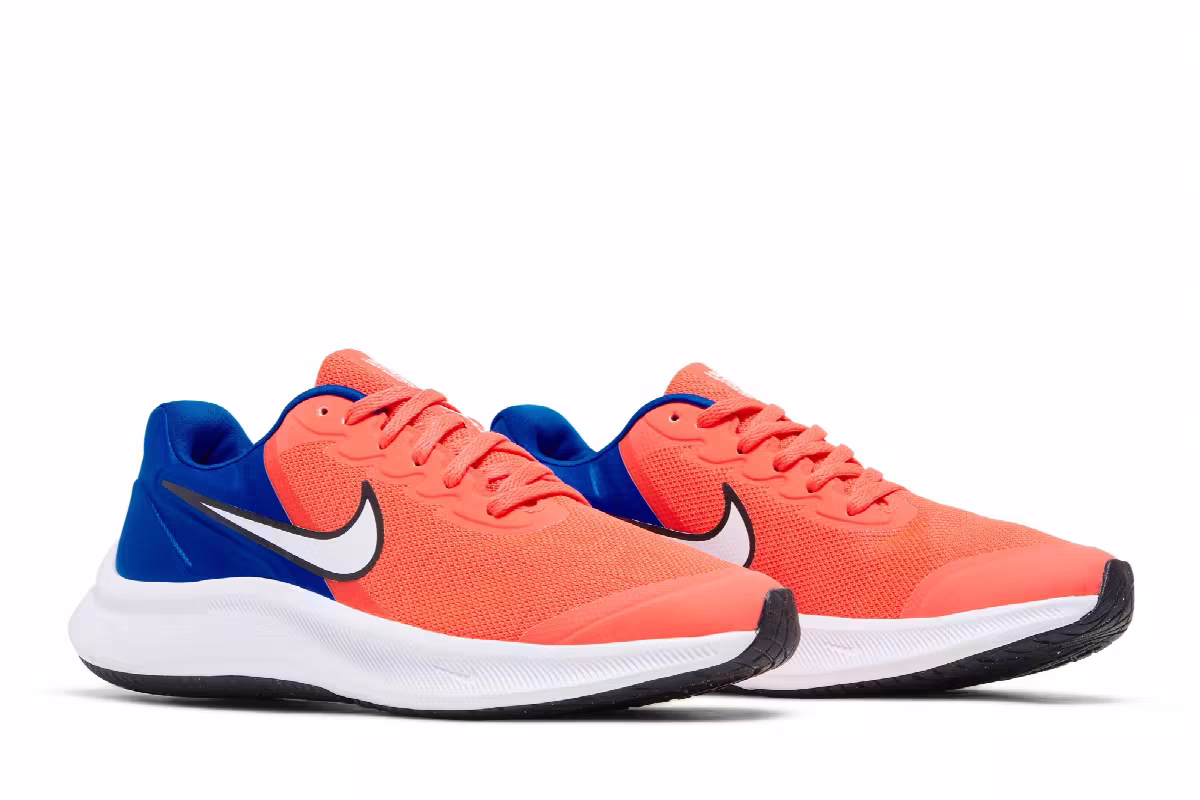 Nike Star Runner 3 GS Bright Crimson Racer Blue, view 9