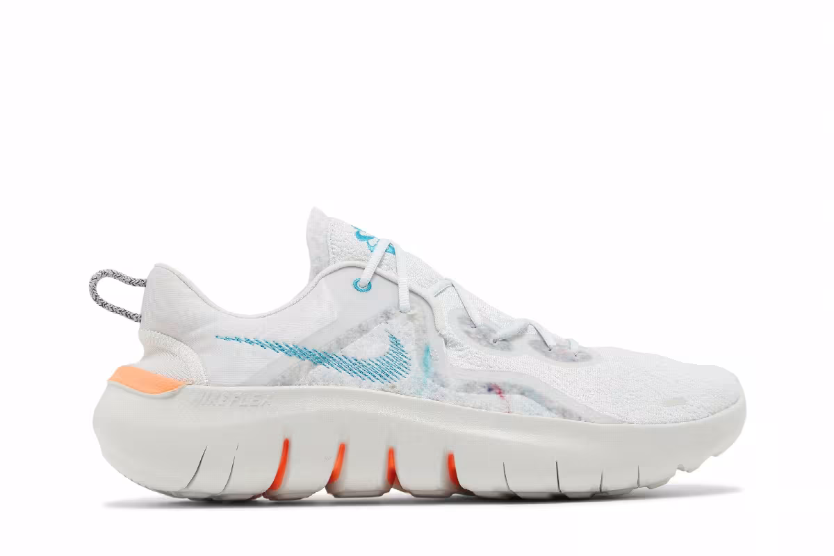 Nike Flex Run 2021 Photon Dust Cyber Teal, view 2