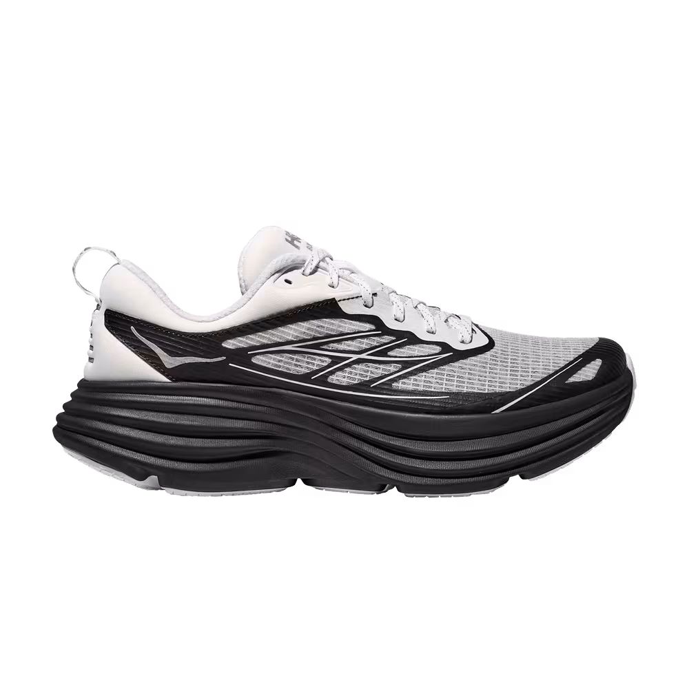 HOKA Bondi 8 Caged Stealth Tech Pack - Frost Black
