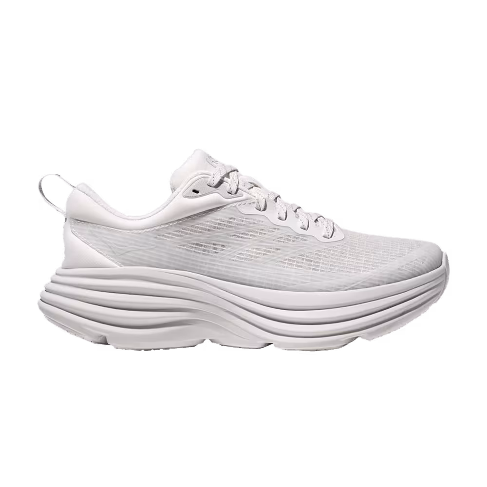 HOKA Bondi 8 Caged White Cosmic Grey