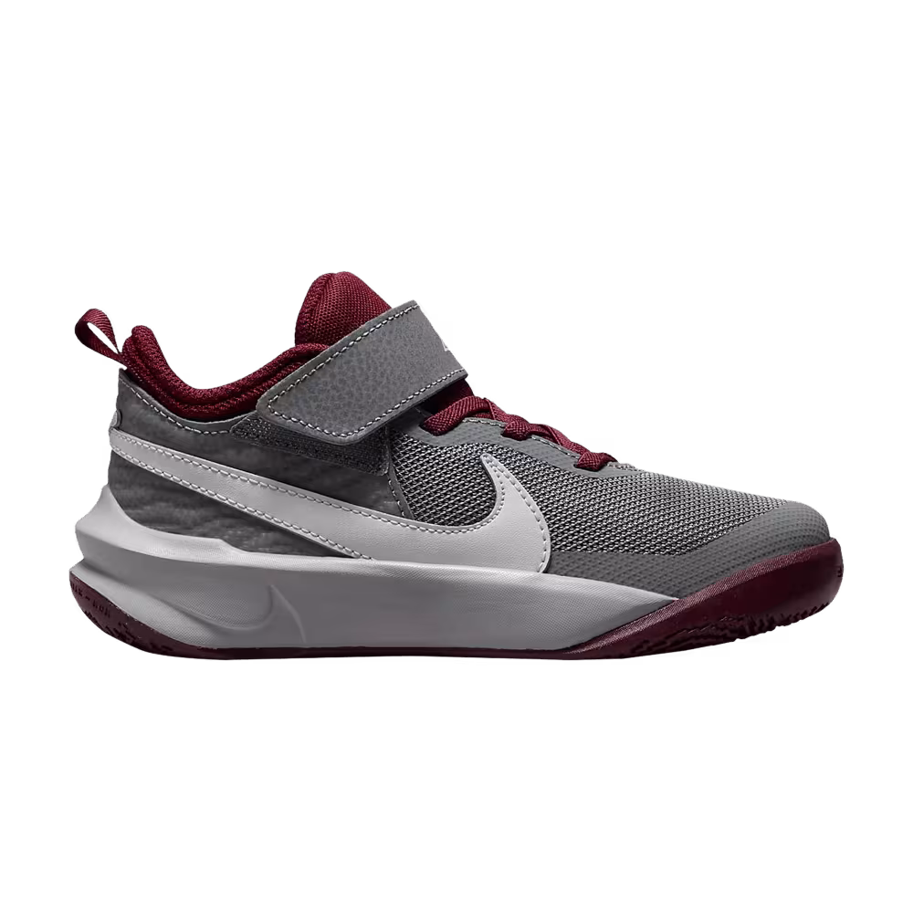 Nike Team Hustle D10 PS Smoke Grey Dark Beetroot