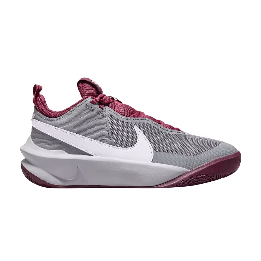 Nike Team Hustle D10 GS Smoke Grey Dark Beetroot