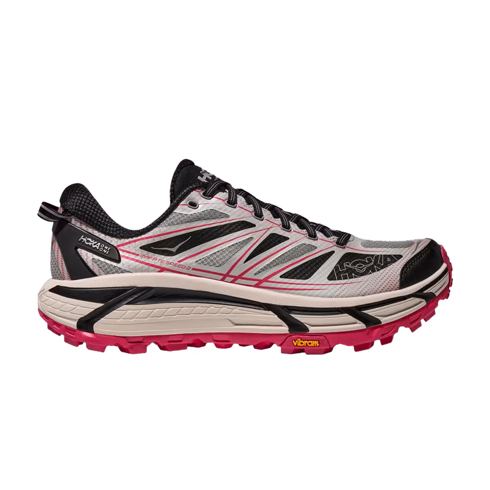 HOKA Mafate Speed 2 Galactic Grey Ruby Red