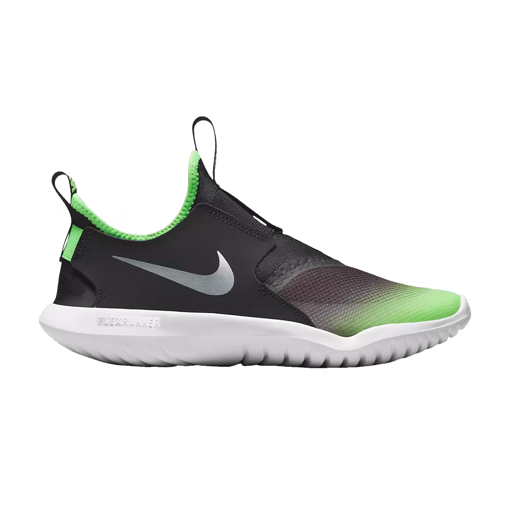 Nike Flex Runner GS Black Green Strike