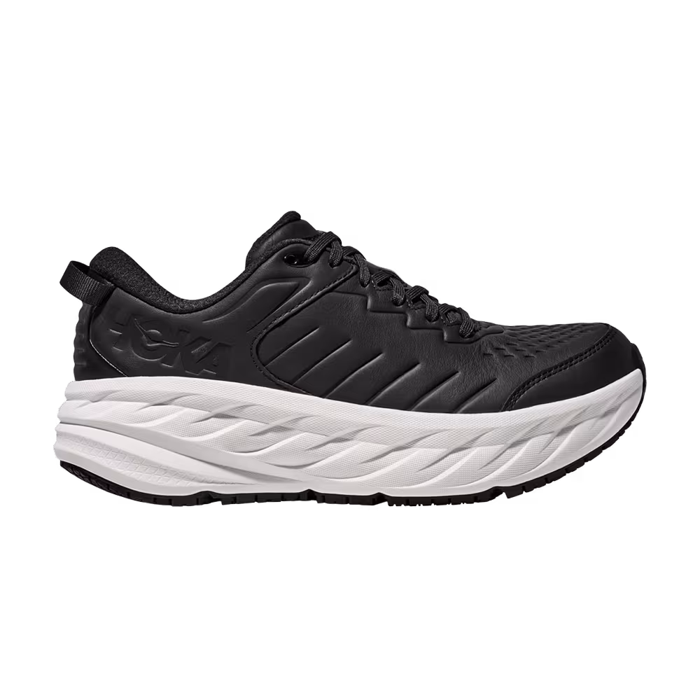 HOKA Bondi SR Carbon Black White