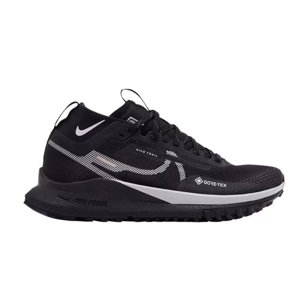 Nike Women's React Pegasus Trail 4 GORE-TEX Black Reflect Silver