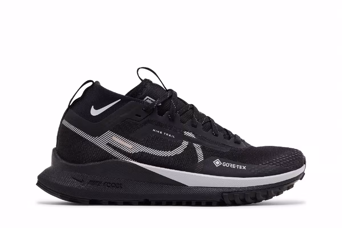 Nike Women's React Pegasus Trail 4 GORE-TEX Black Reflect Silver, view 2