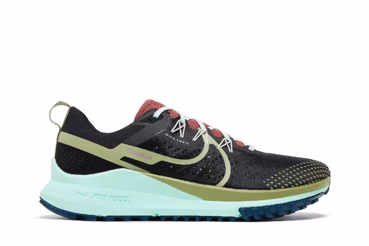 Nike React Pegasus Trail 4 Black Alligator Mint, view 2