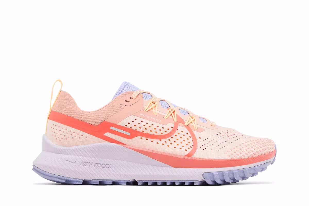 Nike Women's React Pegasus Trail 4 Arctic Orange Purple Pulse, view 2