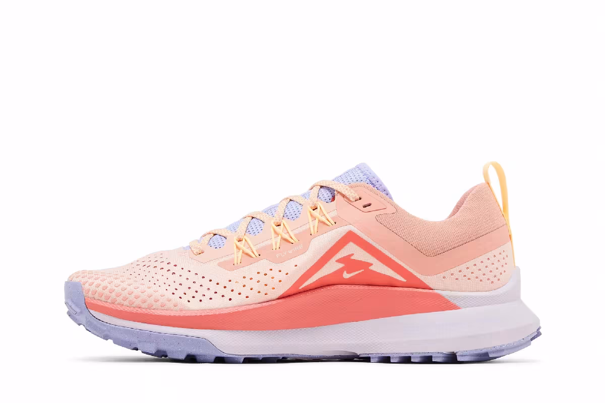 Nike Women's React Pegasus Trail 4 Arctic Orange Purple Pulse, view 4