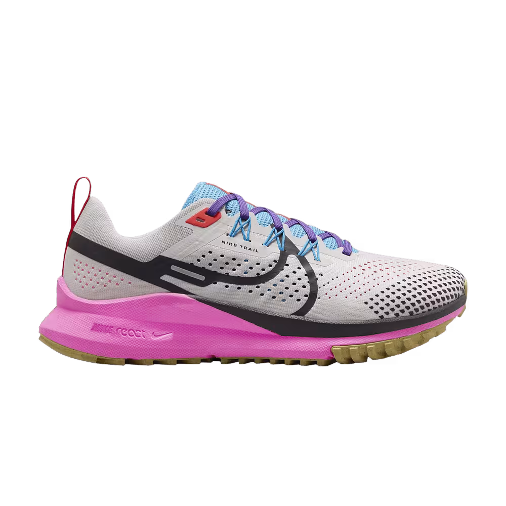 Nike Women's React Pegasus Trail 4 Light Orewood Pink Blue