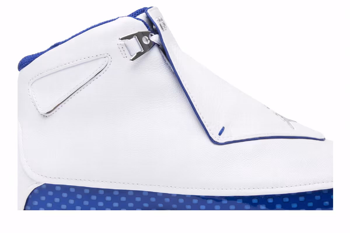 Air Jordan 18 White Sport Royal 2018, view 3