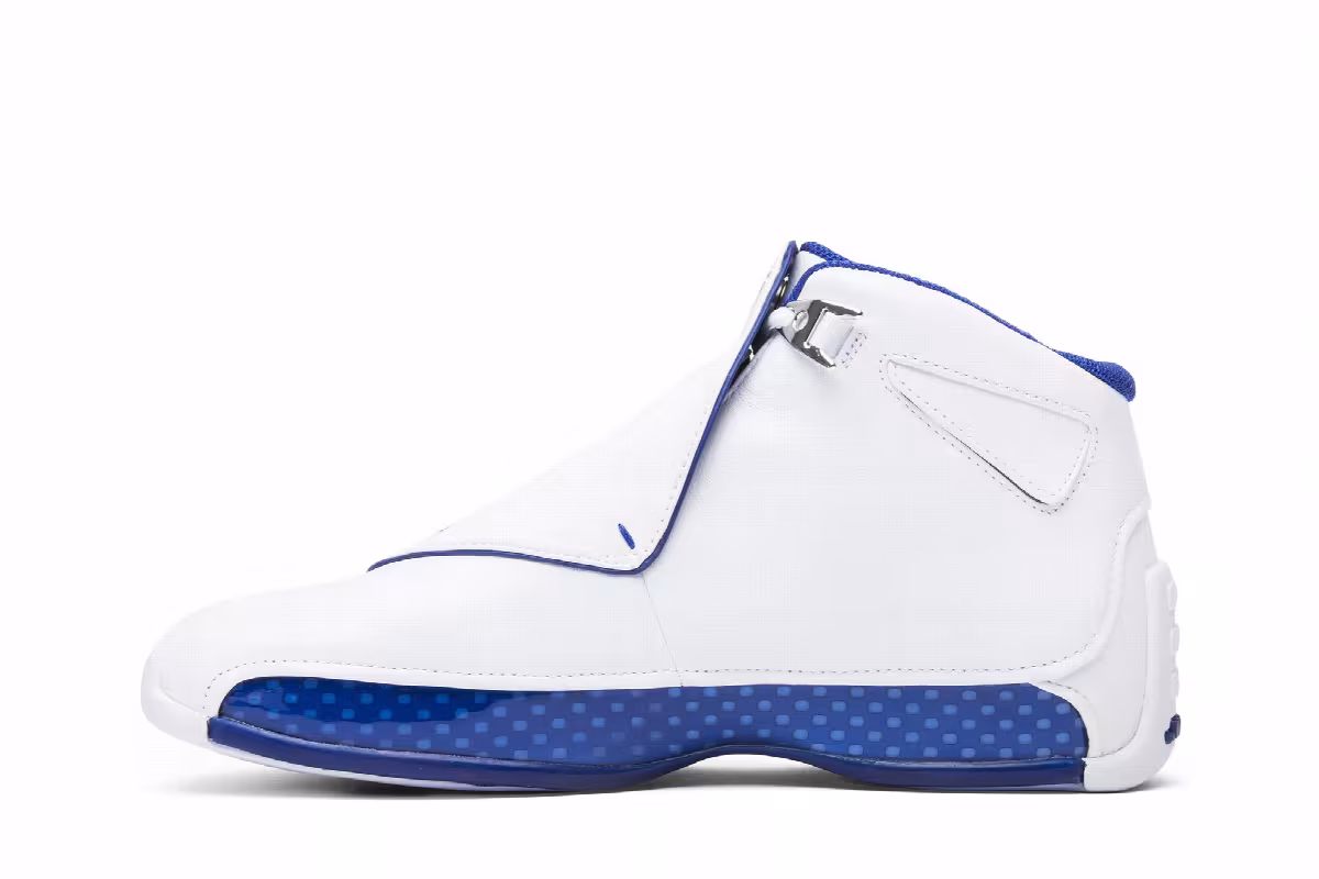 Air Jordan 18 White Sport Royal 2018, view 4