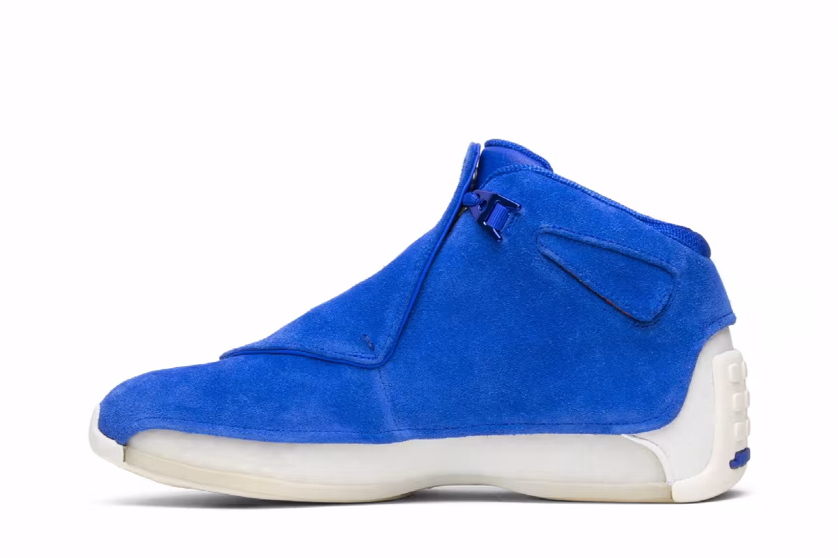 Air Jordan 18 Blue Suede, view 4